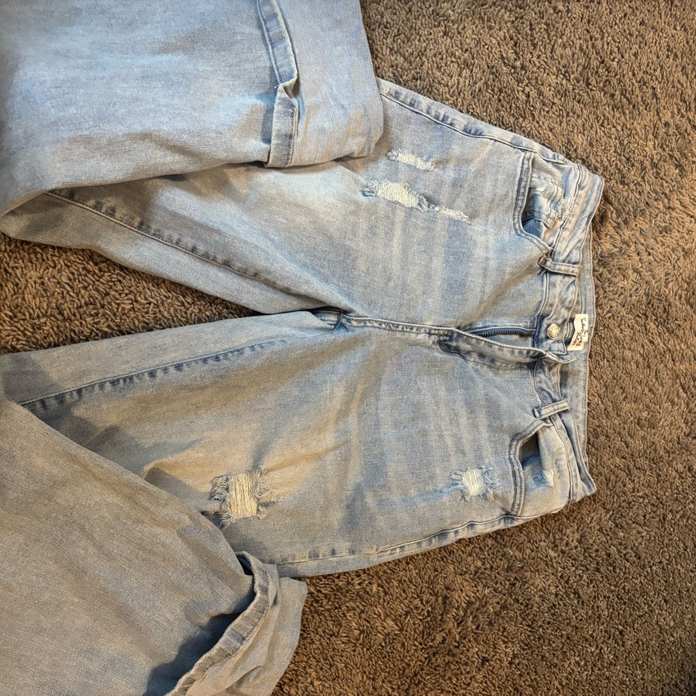 Trendy Boutique Light Blue Straight Leg Jeans